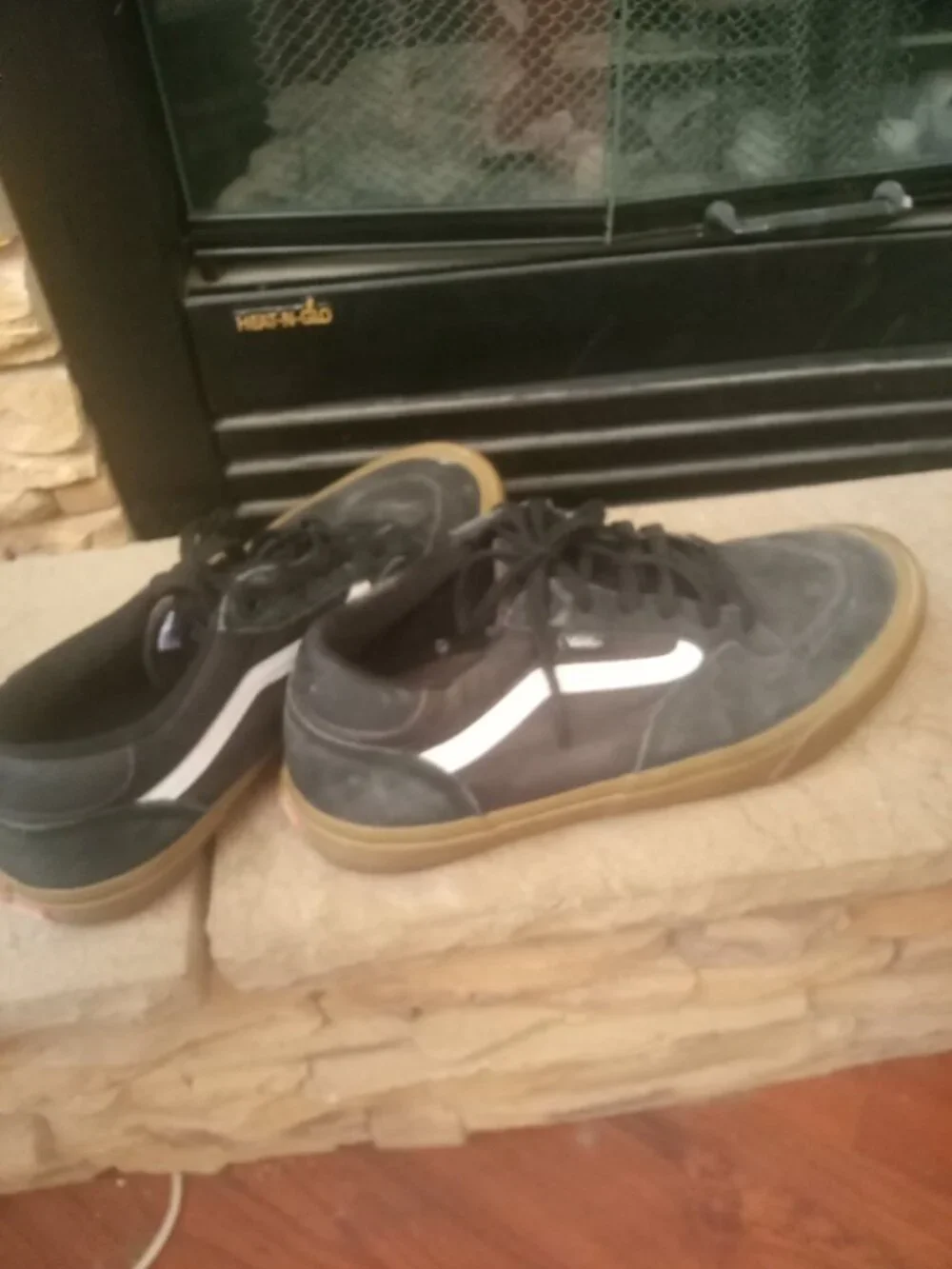 Vans old skool Black gum low tops